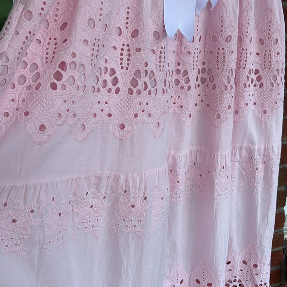 Gretchen Scott Designs Pink Flutter Sleeve midi Large in excellent condition. - Picture 6 of 11